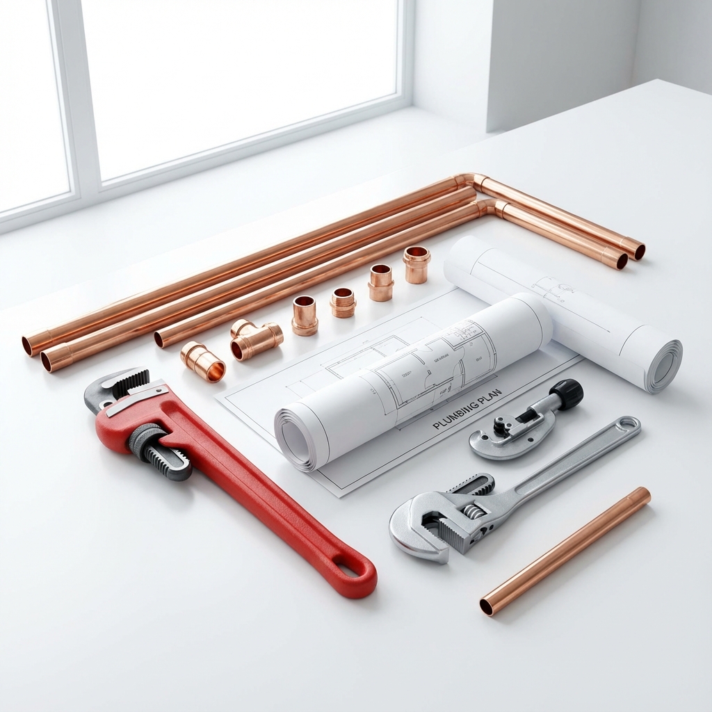 Outils de plomberie professionnelle